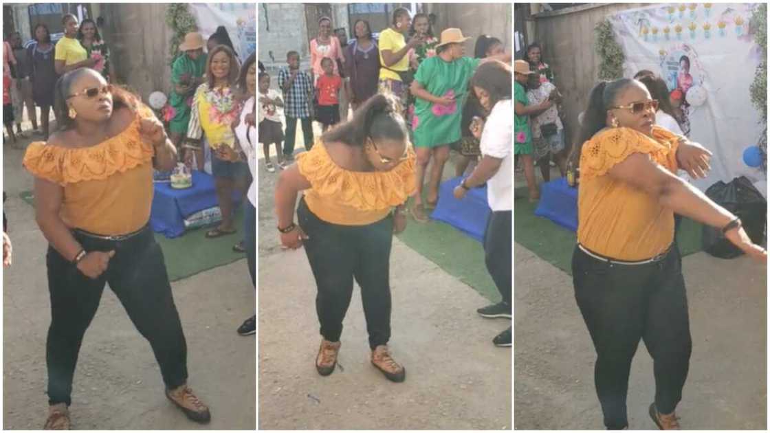 Throwback Nigerian song/Lady danced with vigour. Throwback Nigerian song/Lady danced with vigour.