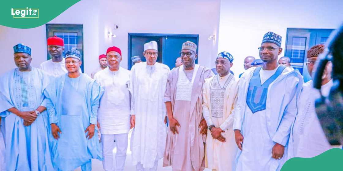 APC governors visit former President Muhammadu Buhari in Kaduna APC governors visit former President Muhammadu Buhari in Kaduna