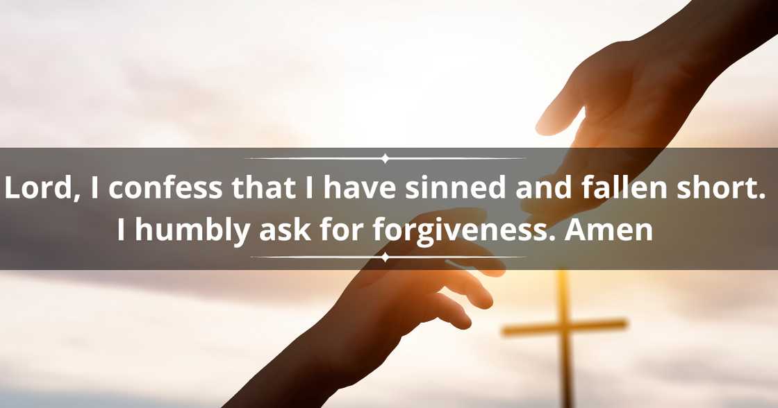 Prayers for forgiveness in the Bible