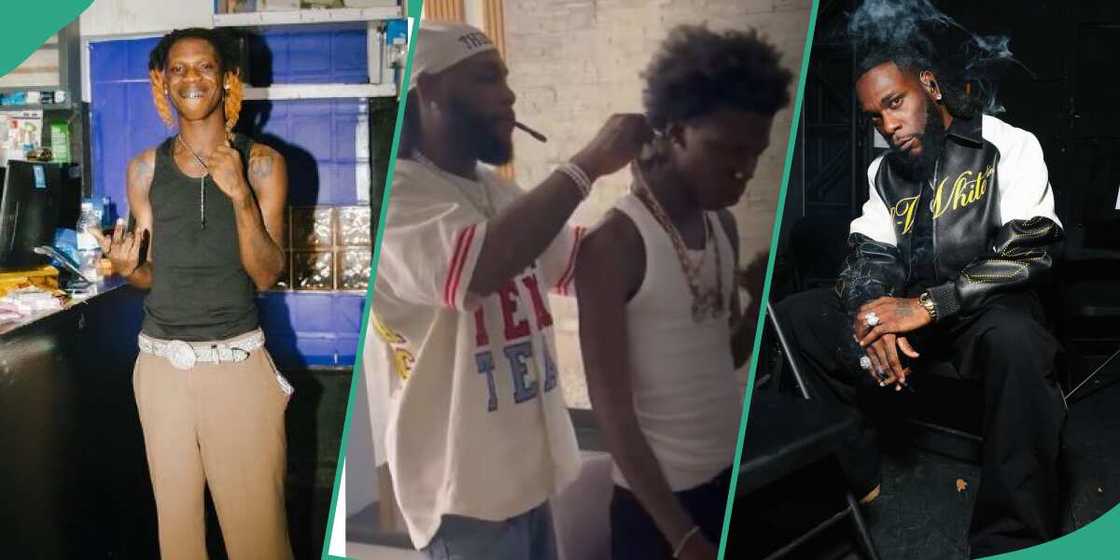 Burna Boy gifts Seyi Vibez a N15m necklace Burna Boy gifts Seyi Vibez a N15m necklace