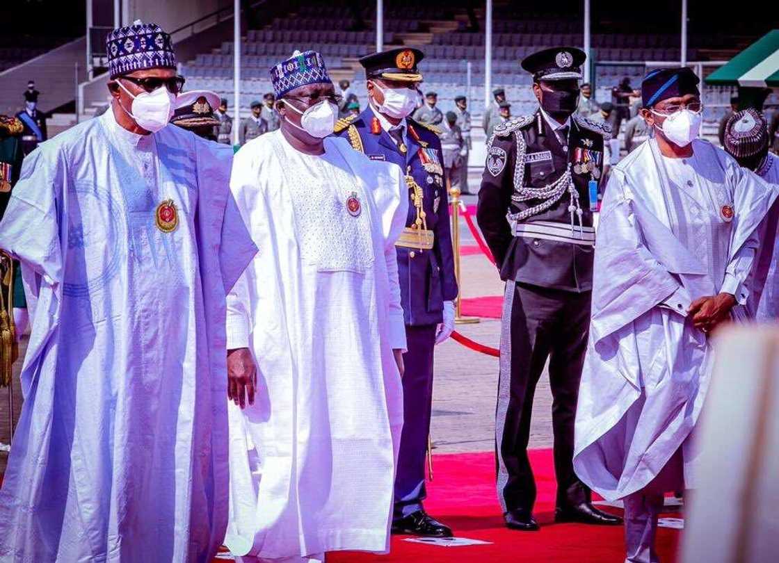 Cikin Hotuna: Shugabannin Najeriya sun halarci taron ranar tunawa da sojojin Najeriya Cikin Hotuna: Shugabannin Najeriya sun halarci taron ranar tunawa da sojojin Najeriya