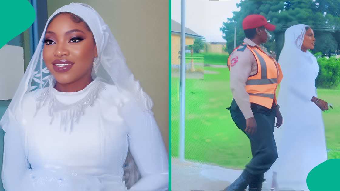 Bride storms UNILORIN exam hall in wedding dress to take final paper, video goes viral Bride storms UNILORIN exam hall in wedding dress to take final paper, video goes viral