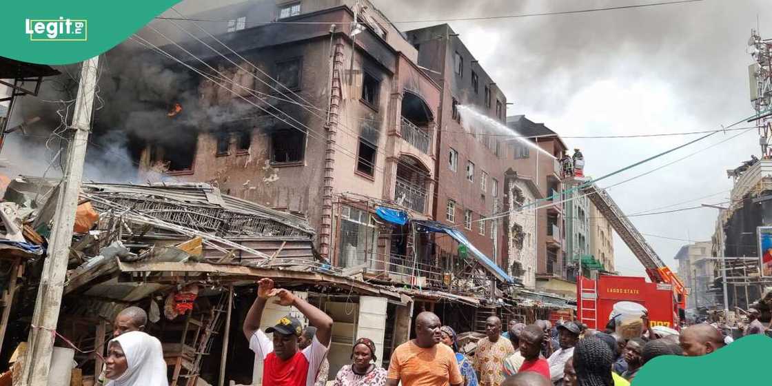 Fire guts Idumota market in Lagos Fire guts Idumota market in Lagos