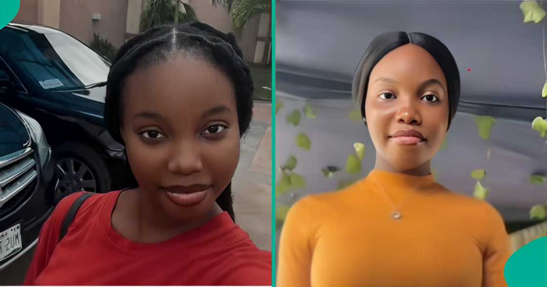 Lady shares father's comment on her hairstyle in a TikTok video Lady shares father's comment on her hairstyle in a TikTok video