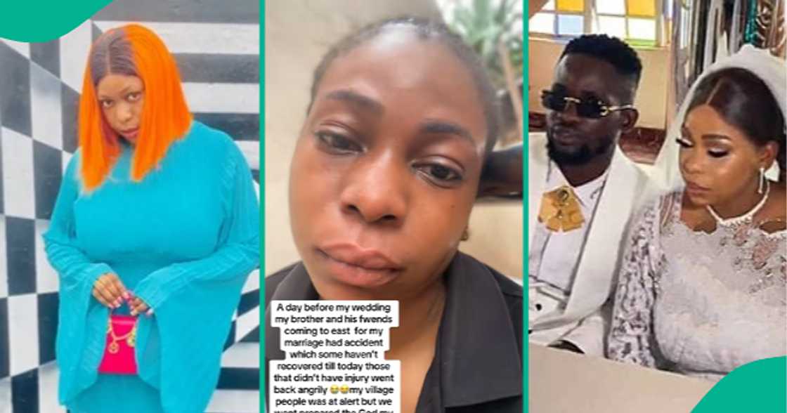 Lady recounts how her brother and his friends got into an accident while coming for her wedding. Lady recounts how her brother and his friends got into an accident while coming for her wedding.