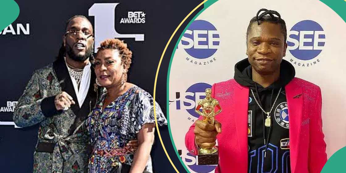 Speed Darlington tackles Burna Boy's mum