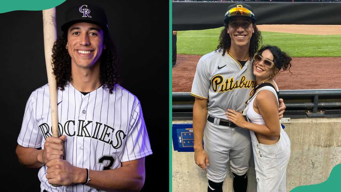 Cole Tucker smiles as he poses for different pictures