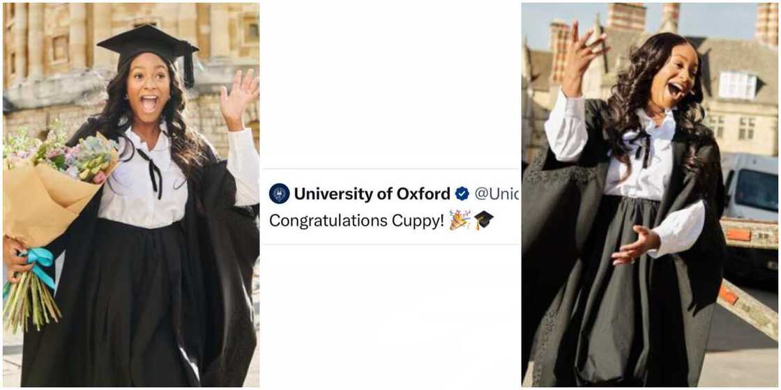 DJ Cuppy, DJ Cuppy gets congratulatory message from Oxford University, DJ Cuppy