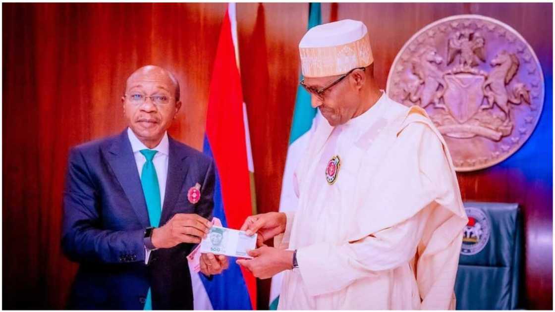 New note/Muhammadu Buhari/CBN/Godwin Emefiele/Naira redesign/Naira scarcity/2023 election New note/Muhammadu Buhari/CBN/Godwin Emefiele/Naira redesign/Naira scarcity/2023 election