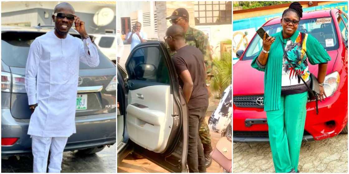 Yoruba actor Ijebu pranks his wife, gifts her a brand new car (photo, video) Yoruba actor Ijebu pranks his wife, gifts her a brand new car (photo, video)