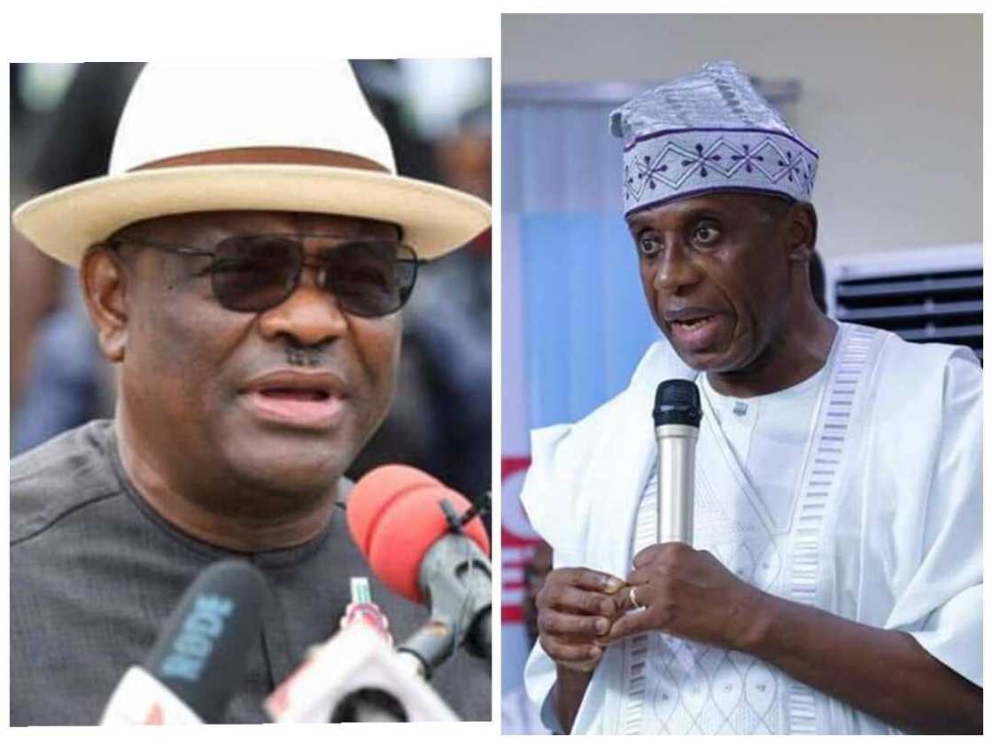 Gwamna Wike da Amaechi. Gwamna Wike da Amaechi.