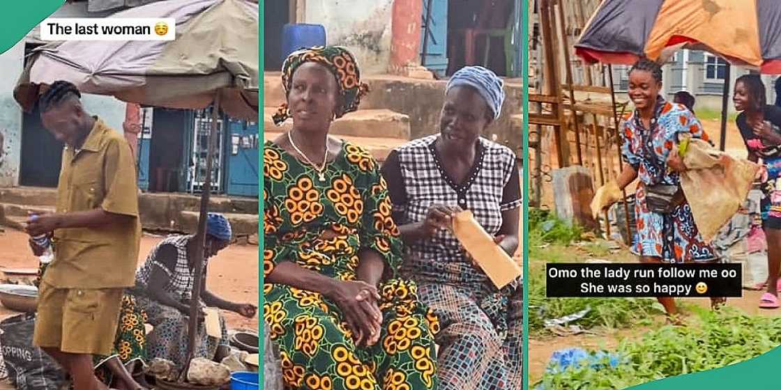 Market women receive cash gifts in video Market women receive cash gifts in video