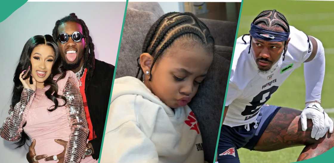 Offset upset with Cardi B after she gave their son matching braids with her new lover. Offset upset with Cardi B after she gave their son matching braids with her new lover.