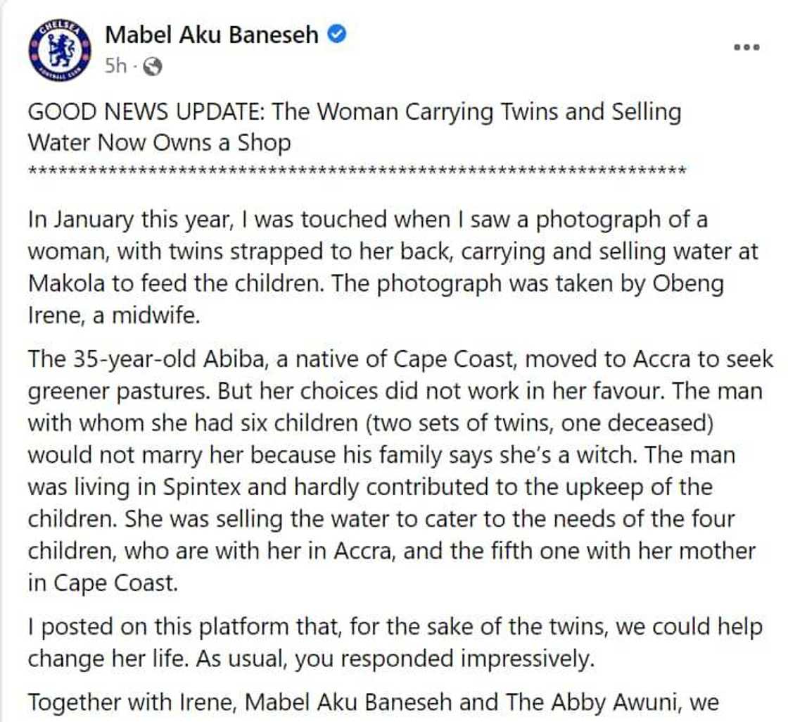 Mabel Aku Baneseh, mum of 2, shop, hawking Mabel Aku Baneseh, mum of 2, shop, hawking
