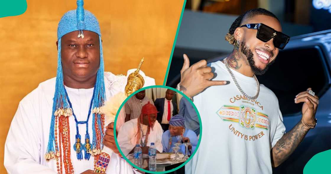 Ooni of Ife attends Baba Ijebu's birthday party. Ooni of Ife attends Baba Ijebu's birthday party.