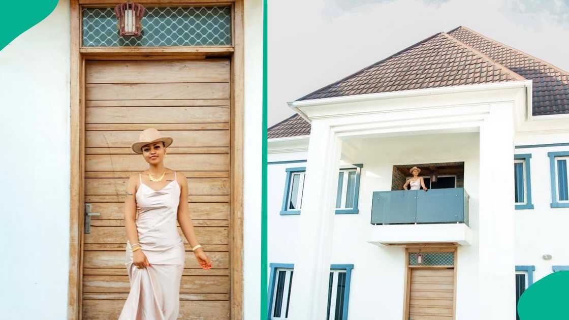 Regina Daniels shows off new house amid marital issue with Ned Nwoko.