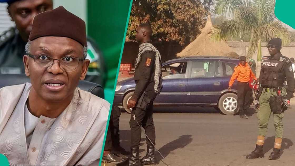 Former Kaduna Governor Malam Nasir El-Rufai arrives at the Federal High Court under tight security on March 24. Former Kaduna Governor Malam Nasir El-Rufai arrives at the Federal High Court under tight security on March 24.