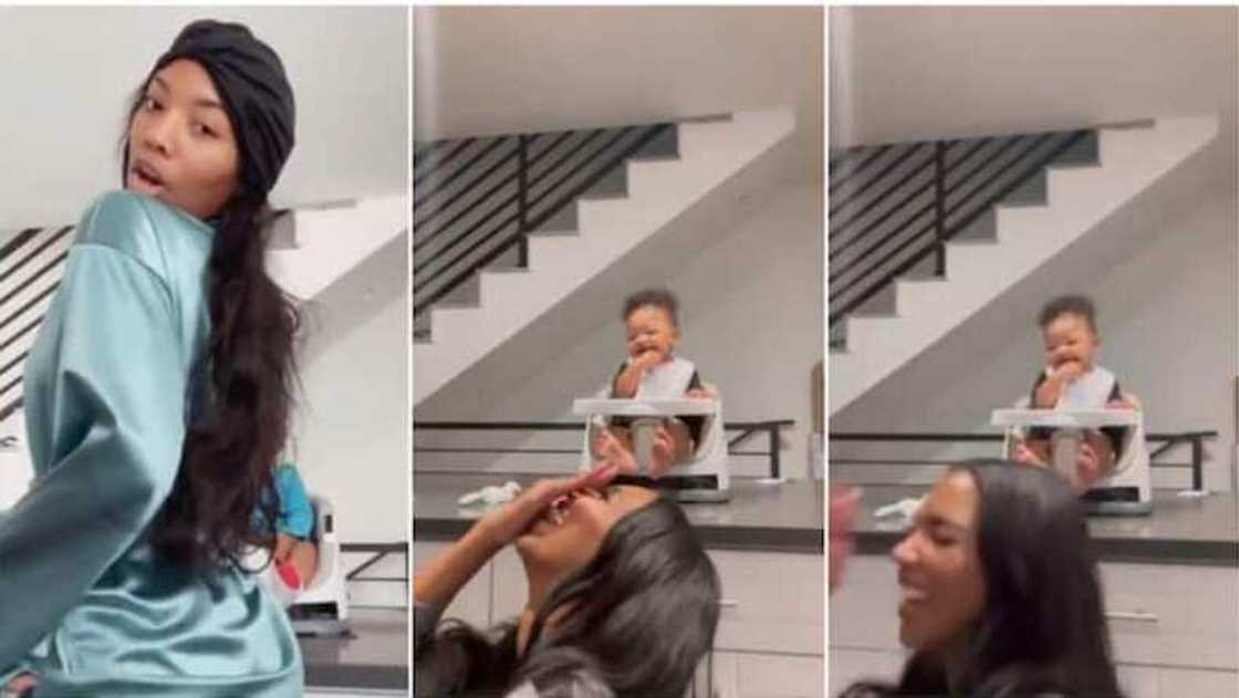 Both of them could not stop laughing. Both of them could not stop laughing.