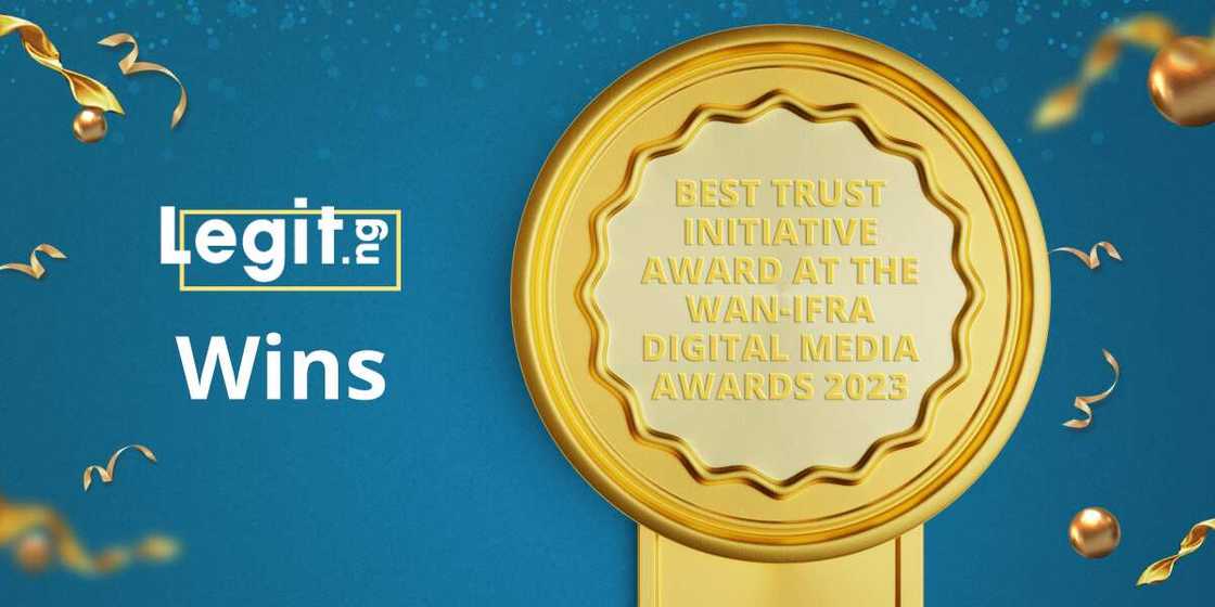 Legit.ng, WAN-IFRA Awards, World Association of News Publishers, Best Trust Initiative Category Winner Legit.ng, WAN-IFRA Awards, World Association of News Publishers, Best Trust Initiative Category Winner