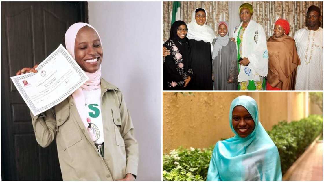 A collage of the Nigerian lady when she finished NYSC and when she got released from Saudi jail. Photos sources: Twitter/Abike Dabiri Erewa/DailyPost A collage of the Nigerian lady when she finished NYSC and when she got released from Saudi jail. Photos sources: Twitter/Abike Dabiri Erewa/DailyPost