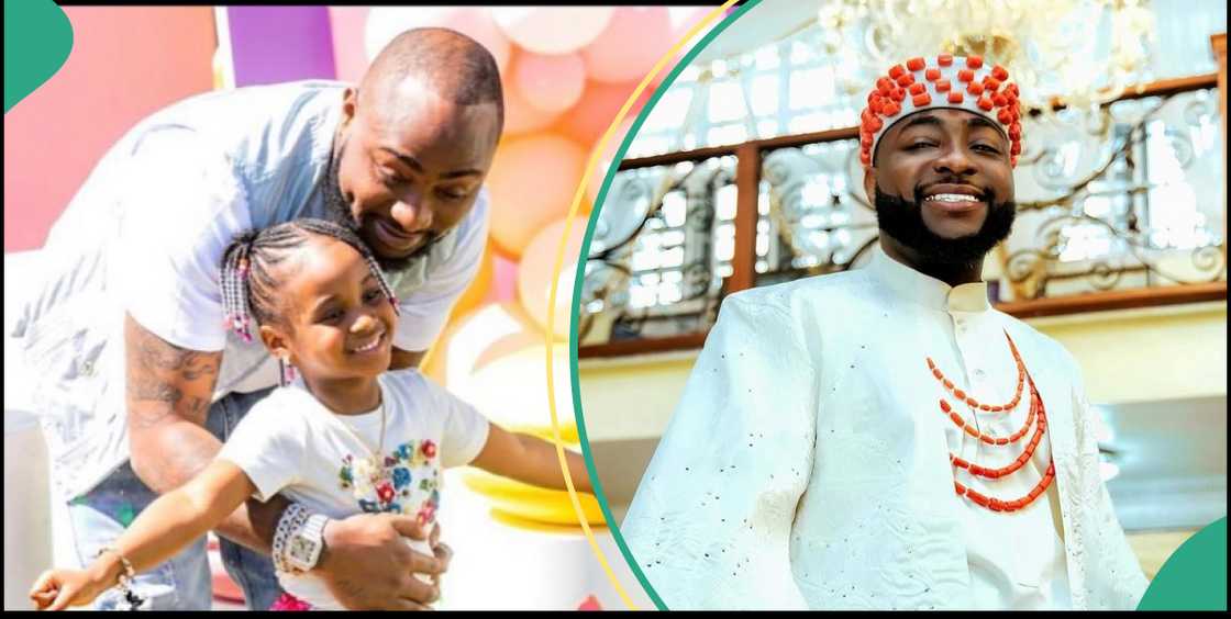 Davido gushes over daughter Hailey, Davido at his wedding