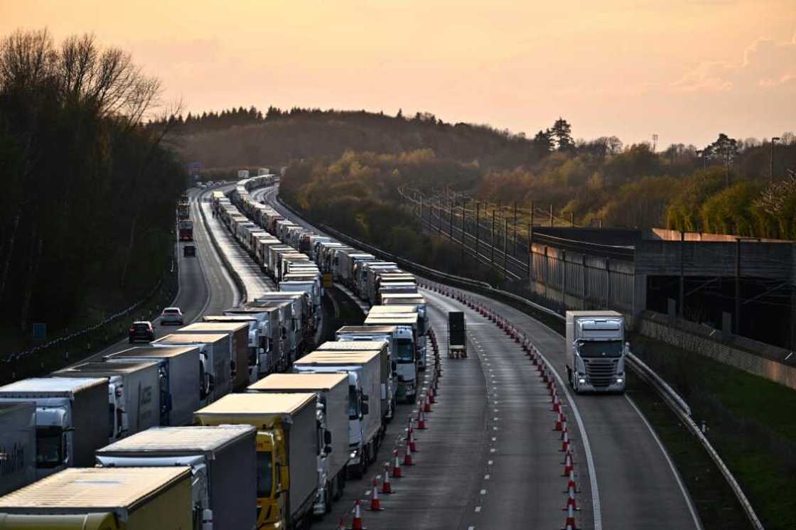 Roads in and around Dover have been blocked previously since Britain left the European Union, with additional paperwork and customs checks blamed Roads in and around Dover have been blocked previously since Britain left the European Union, with additional paperwork and customs checks blamed