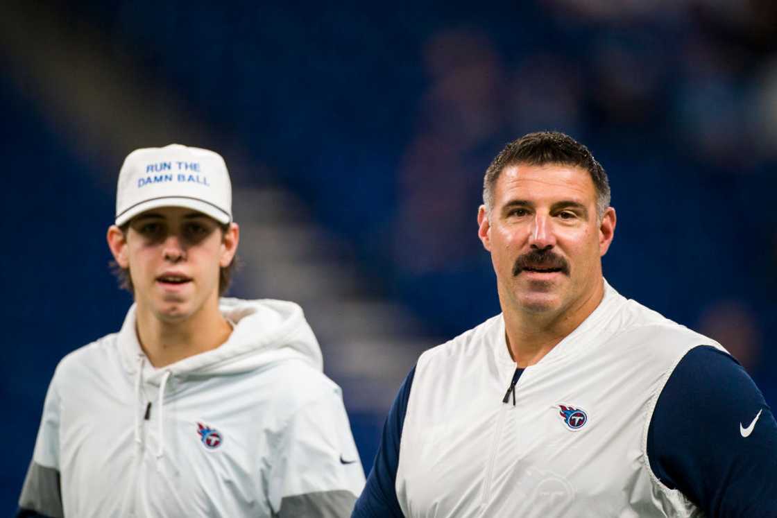 Carter Vrabel and Mike Vrabel Carter Vrabel and Mike Vrabel