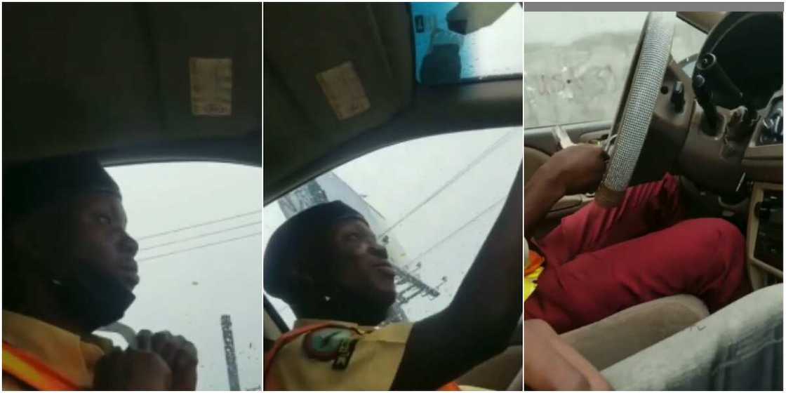 Huge reactions as LASTMA officer is caught taking bribe from motorist, revealing secrets of their operation Huge reactions as LASTMA officer is caught taking bribe from motorist, revealing secrets of their operation
