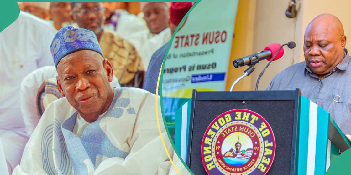 Governor Adeleke Blasts Ganduje Over Vow To Reclaim Osun, Oyo For APC Governor Adeleke Blasts Ganduje Over Vow To Reclaim Osun, Oyo For APC
