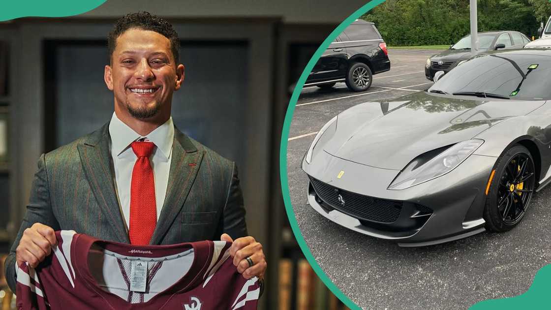 Patrick Mahomes and one of his cars Patrick Mahomes and one of his cars