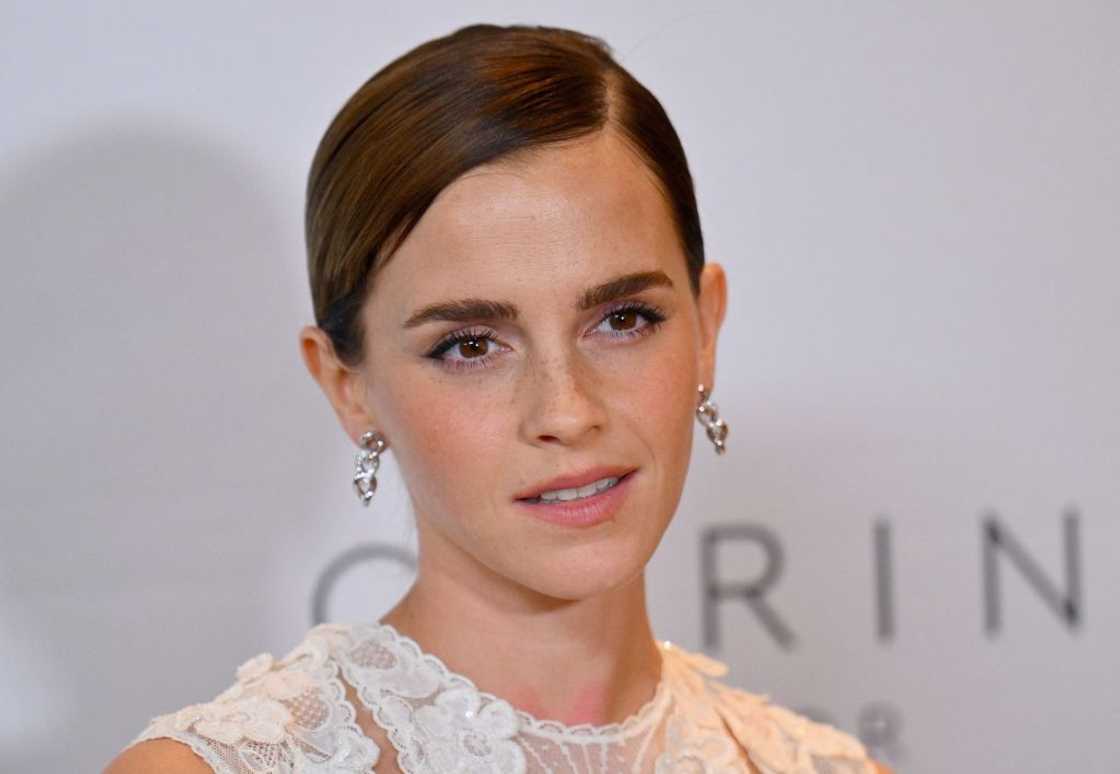 English actress Emma Watson poses at The Pool on Park Avenue in New York English actress Emma Watson poses at The Pool on Park Avenue in New York