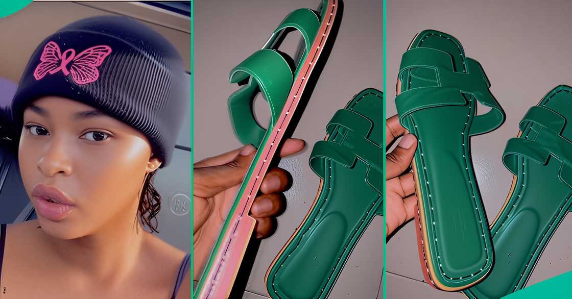 Lady Laments As Shoemaker Uses Thread To Stitch Round Her Hermes Slippers Instead of Applying Glue Lady Laments As Shoemaker Uses Thread To Stitch Round Her Hermes Slippers Instead of Applying Glue
