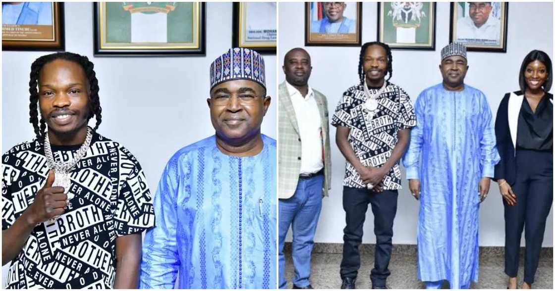 Naira Marley joins NDLEA, Naira Marley and NDLEA staff