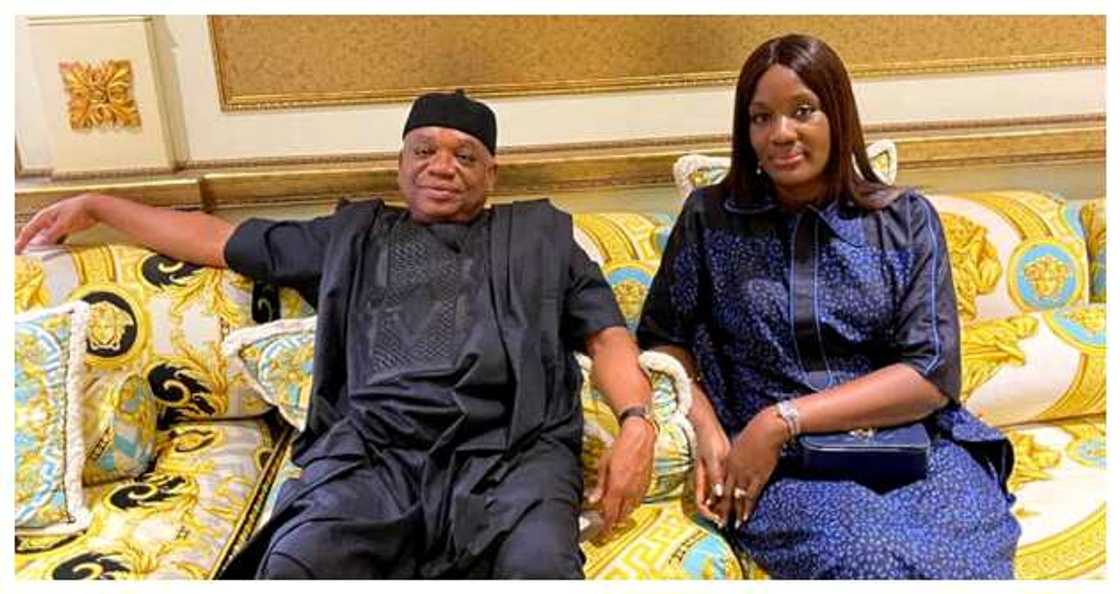 Orji Kalu and his wife, Ifunanya