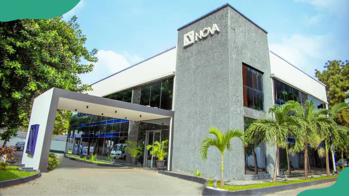 NOVA bank building in Lagos, Nigeria.