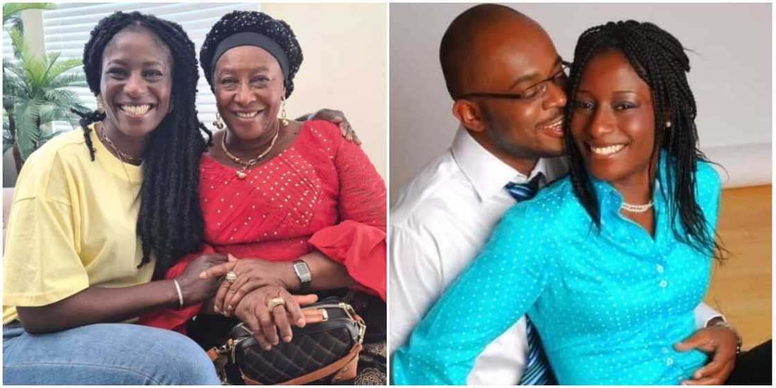 Patience Ozokwor and daughter, Patience Ozokwor's daughter with husband Patience Ozokwor and daughter, Patience Ozokwor's daughter with husband