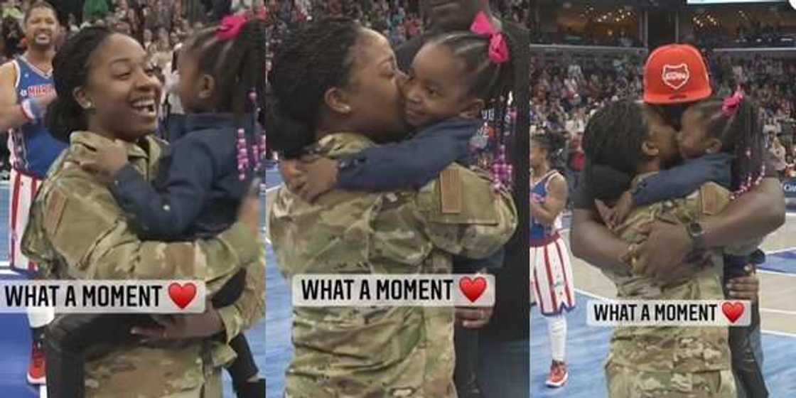 The sweet moment US soldier returns home to surprise her family in viral video The sweet moment US soldier returns home to surprise her family in viral video