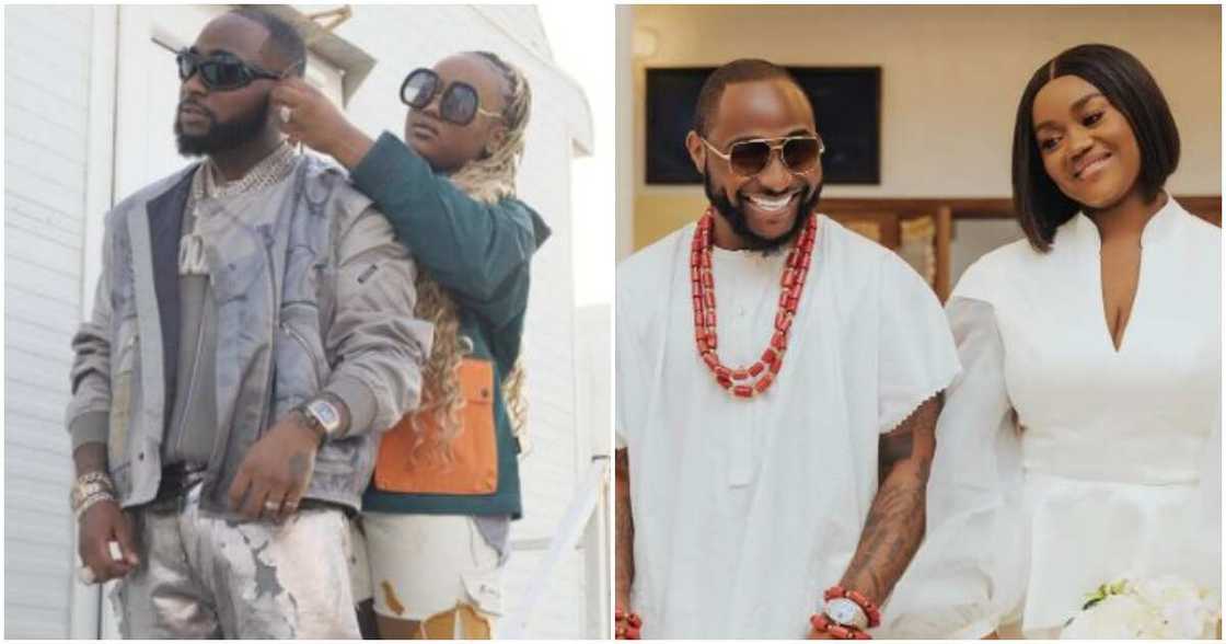 Singer Davido and his wife Chioma Singer Davido and his wife Chioma