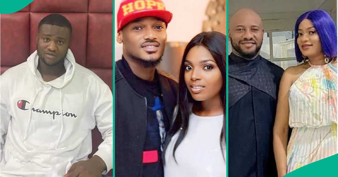 Man asks Nigerian singer 2Baba not to divorce Annie as he uses the case of Yul Edochie and May to explain his reason. Man asks Nigerian singer 2Baba not to divorce Annie as he uses the case of Yul Edochie and May to explain his reason.