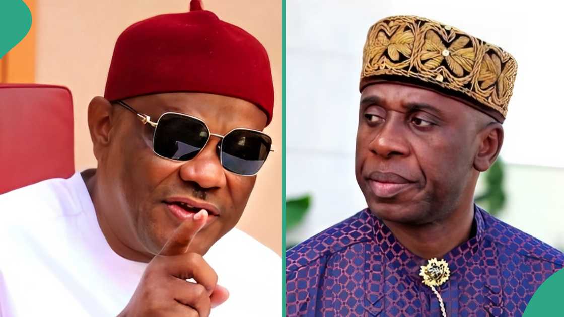 Wike slams Amaechi over comments about his wife Wike slams Amaechi over comments about his wife