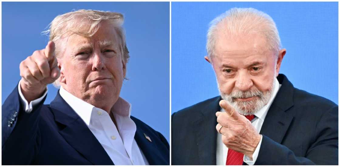 In ordering tariffs on many Brazilian products, US President Donald Trump (left) criticized the prosecution of ex-president Jair Bolsonaro, who is accused of plotting a coup after losing the 2022 elections to Luiz Inacio Lula da Silva (right) In ordering tariffs on many Brazilian products, US President Donald Trump (left) criticized the prosecution of ex-president Jair Bolsonaro, who is accused of plotting a coup after losing the 2022 elections to Luiz Inacio Lula da Silva (right)