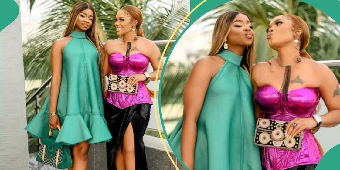 Iyabo Ojo and daughter Priscy go on date.