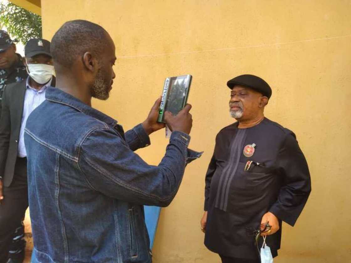 Ngige during Anambra election Ngige during Anambra election