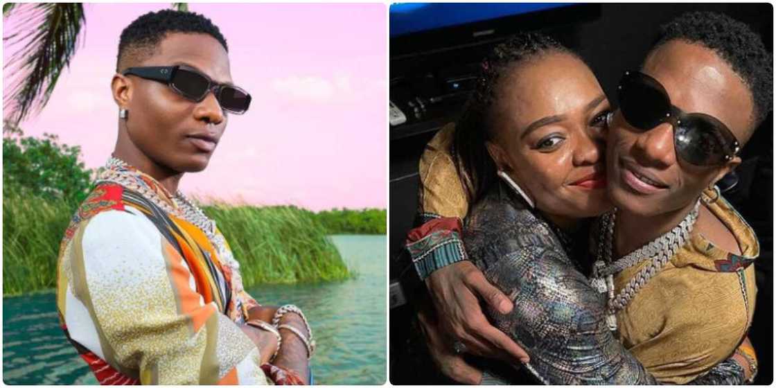 Wizkid and sister Wizkid and sister