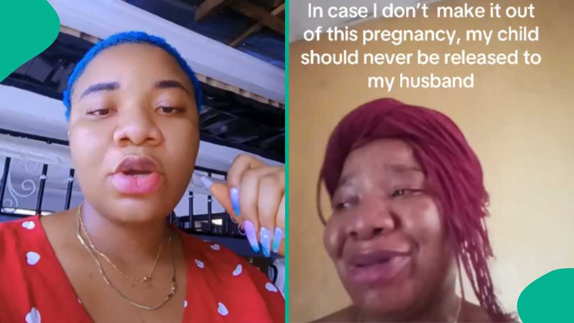 Pregnant woman breaks down in tears as she issues directive against her husband Pregnant woman breaks down in tears as she issues directive against her husband