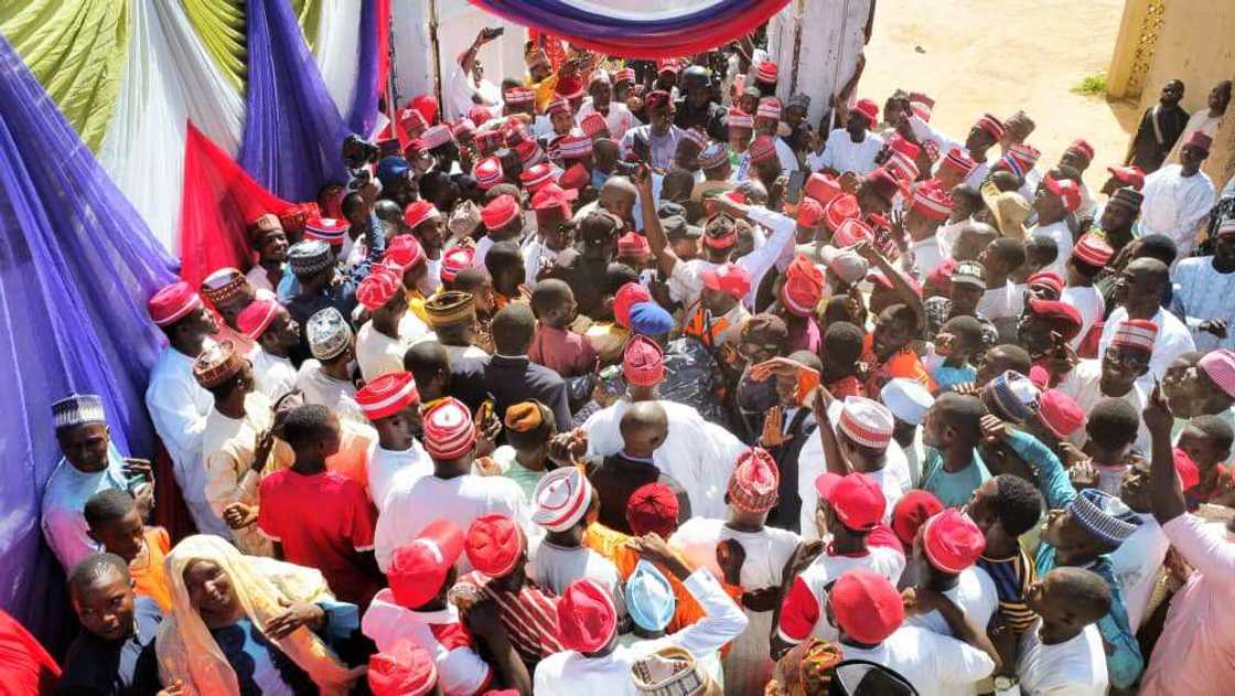 Sanata Kwankwaso a Daura. Sanata Kwankwaso a Daura.
