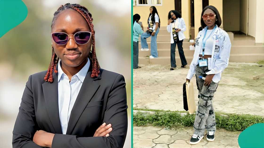 A Nigerian lady has graduated from Federal University Oye-Ekiti (FUOYE) with a BSc, becoming the first in her family to bag a degree