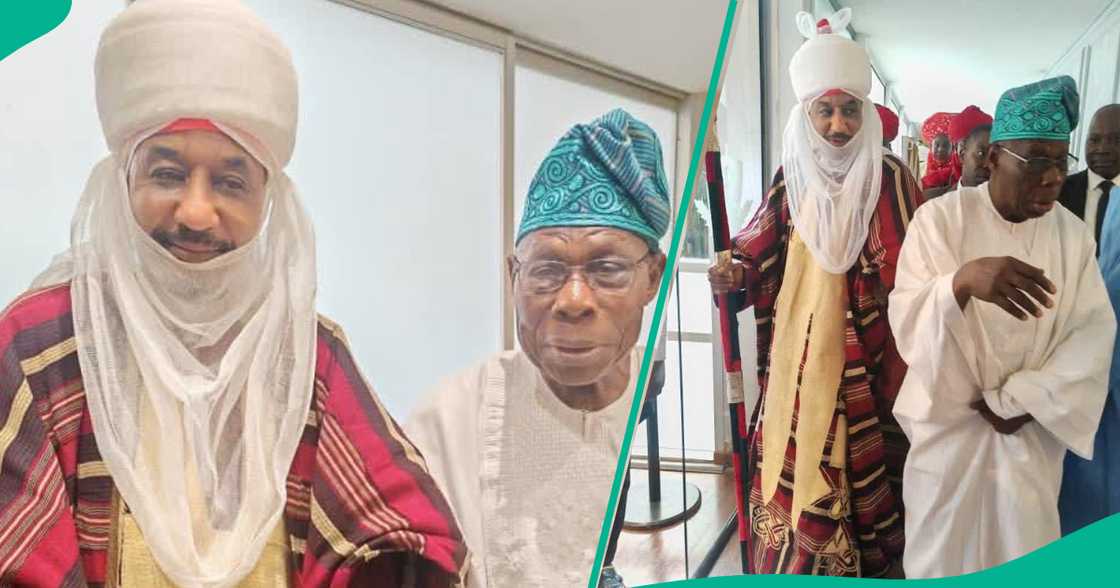 Sanusi II ya ziyarci Obasanjo a Lagos Sanusi II ya ziyarci Obasanjo a Lagos