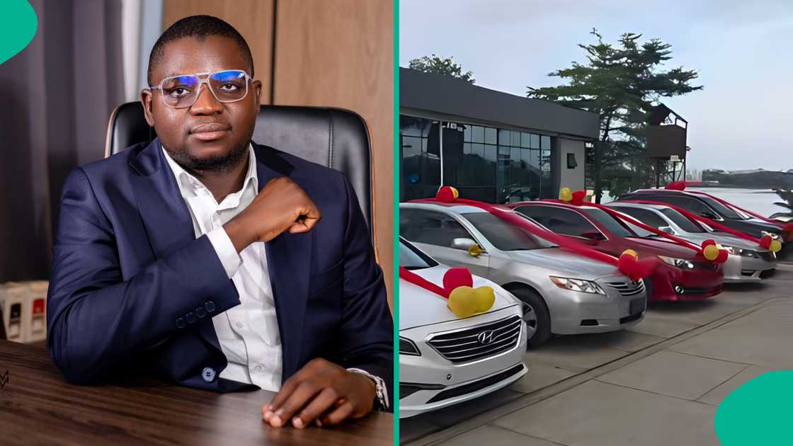 Joy as Nigerian boss surprises his workers with 15 new cars, video emerges
