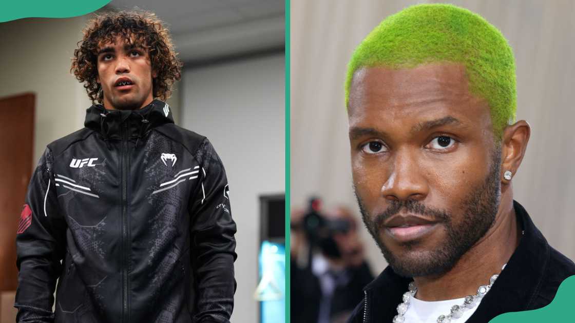 Payton Talbott in Las Vegas, Nevada . Frank Ocean in New York City.